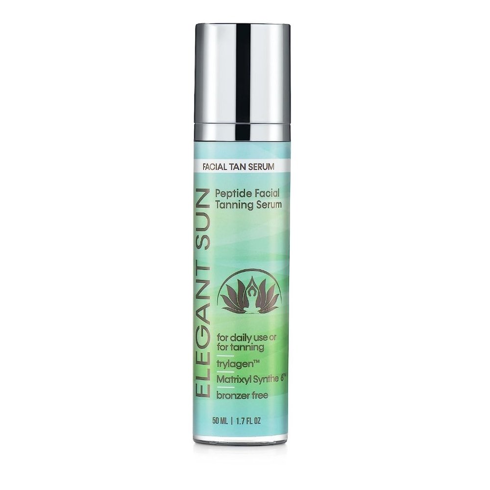 Elegant Sun Natural Flawless Glow Bronzer-Free Peptide Facial Tanning Serum